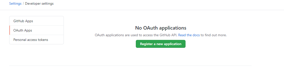 Register OAuth App